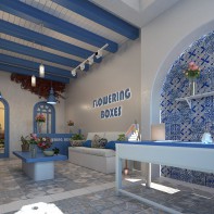 Mẫu thiết kế shop hoa theo phong cách vintage